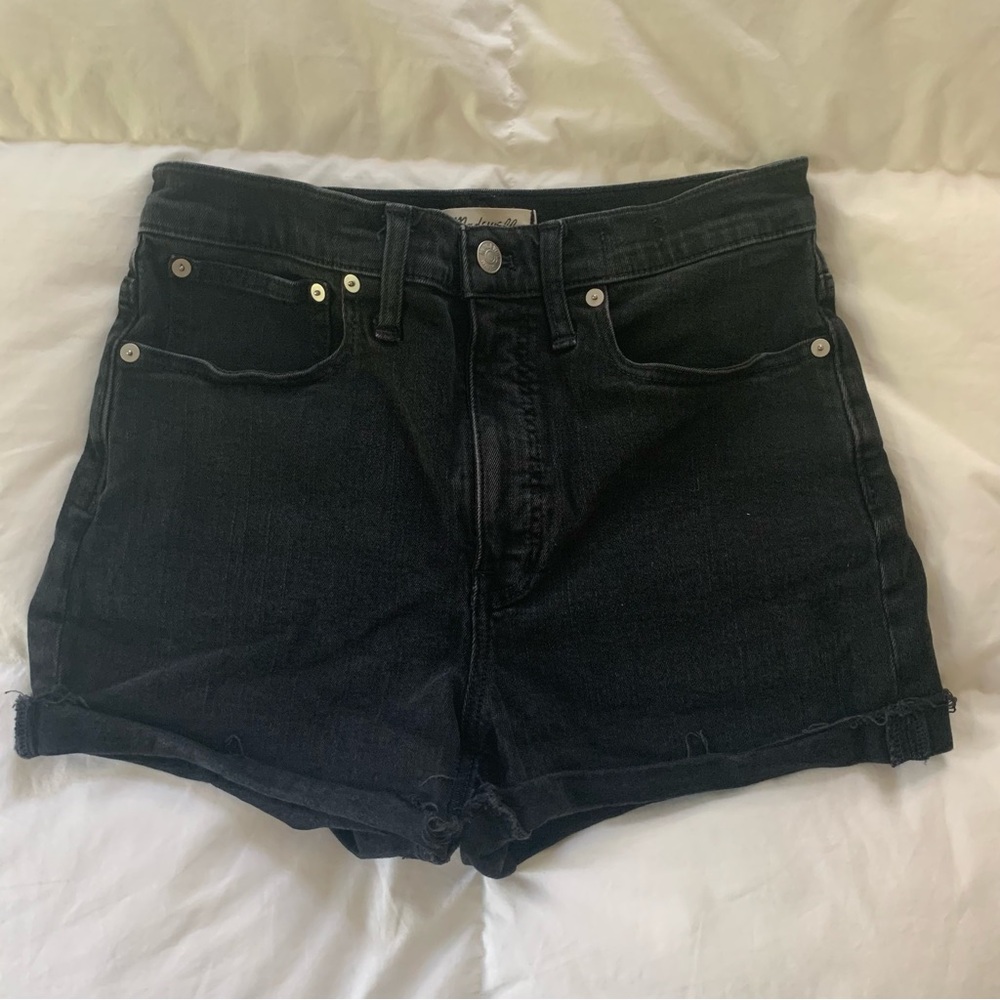 Black Madewell high-rise shorts